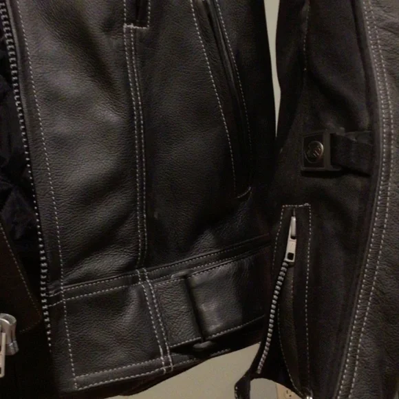 Joe Rocket leather motorcycle jacket